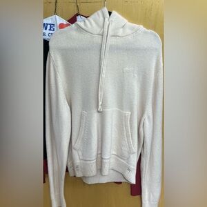 AMIRI 100 Percent Cashmere Cream Crewneck Sweater